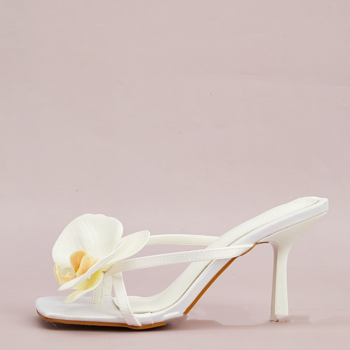 tacones florales para dama