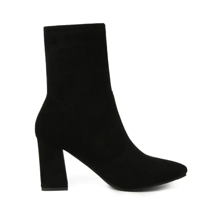 Botas de Tacón Grueso para Mujer