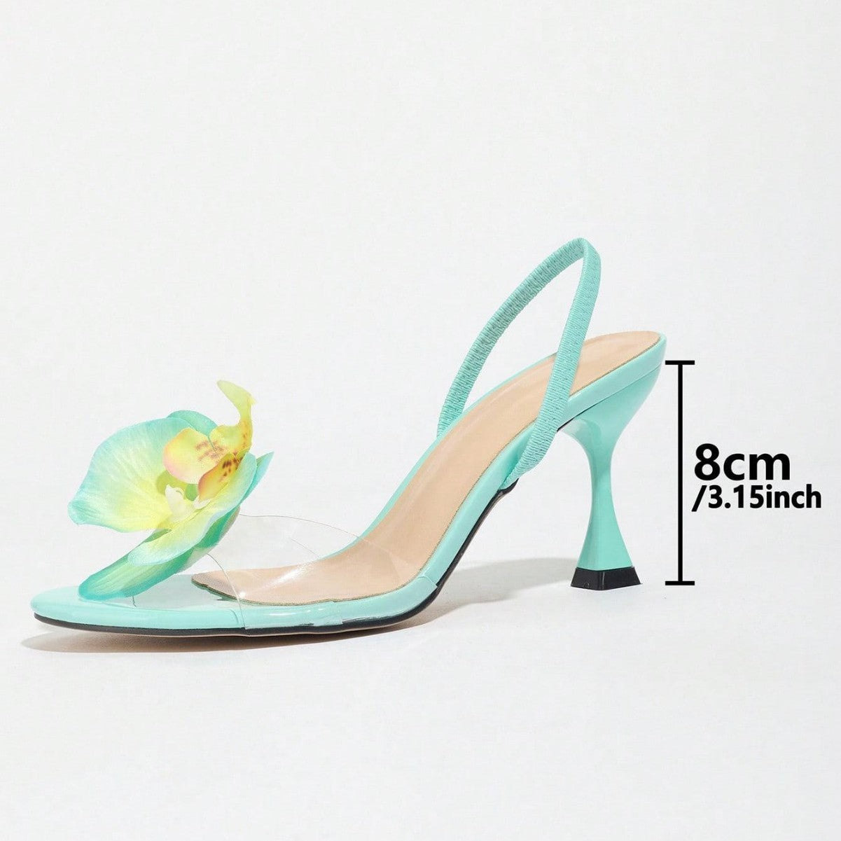 tacones florales para dama