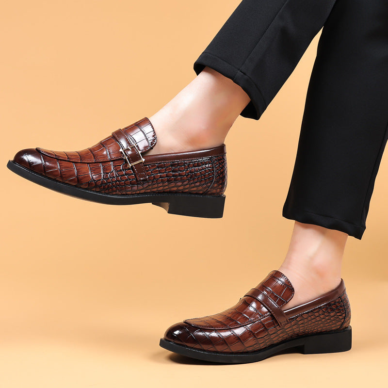 Zapatos para hombre con estampado de cocodrilo