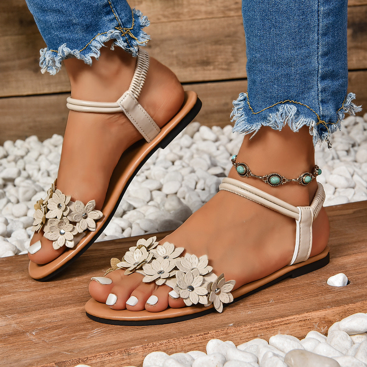sandalias para dama