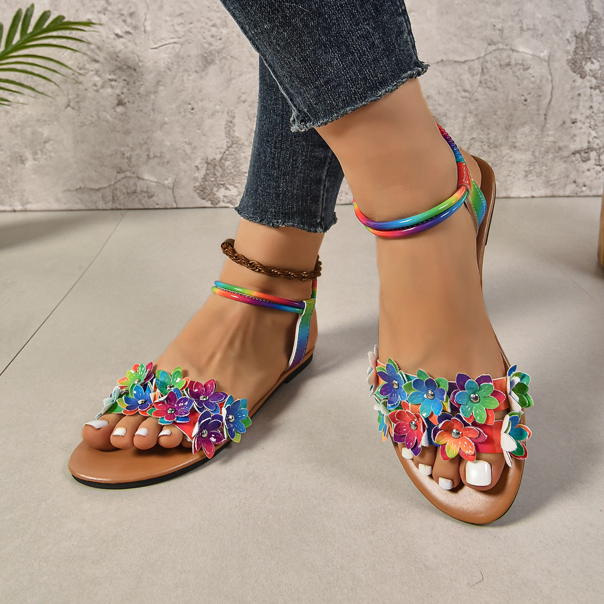 sandalias para dama