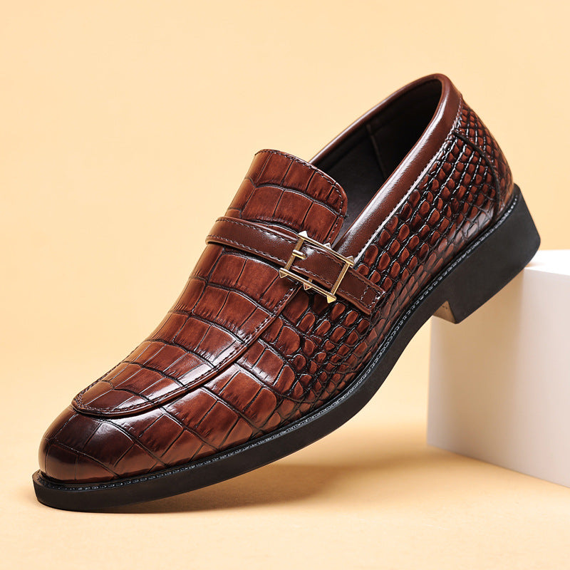 Zapatos para hombre con estampado de cocodrilo