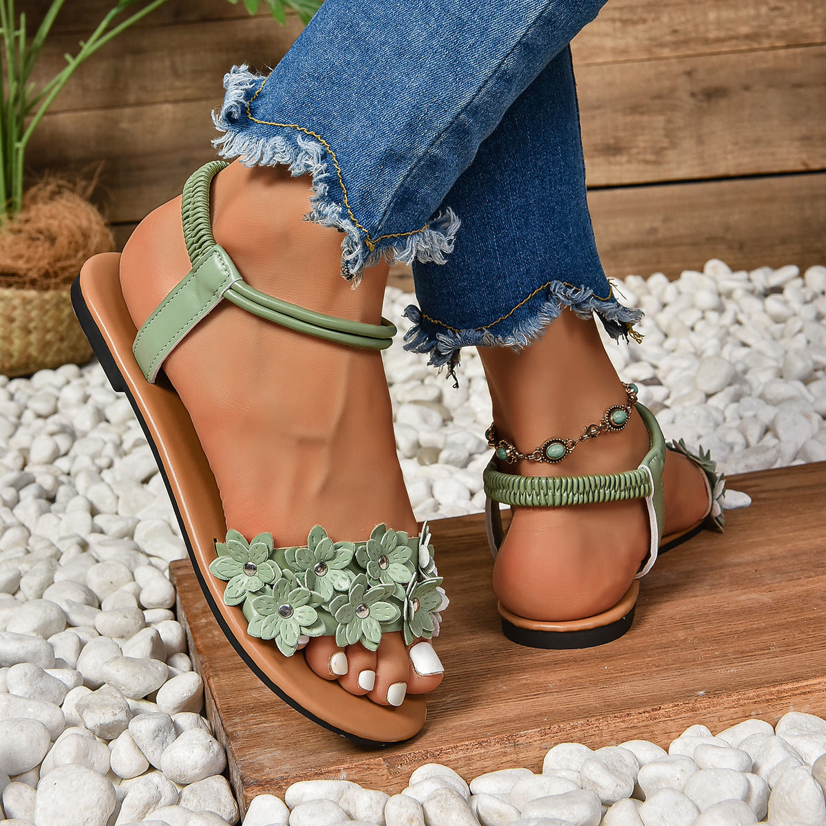 sandalias para dama
