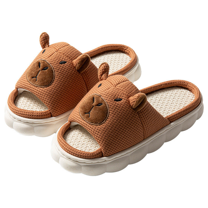 Women's Non-Slip Linen Slippers