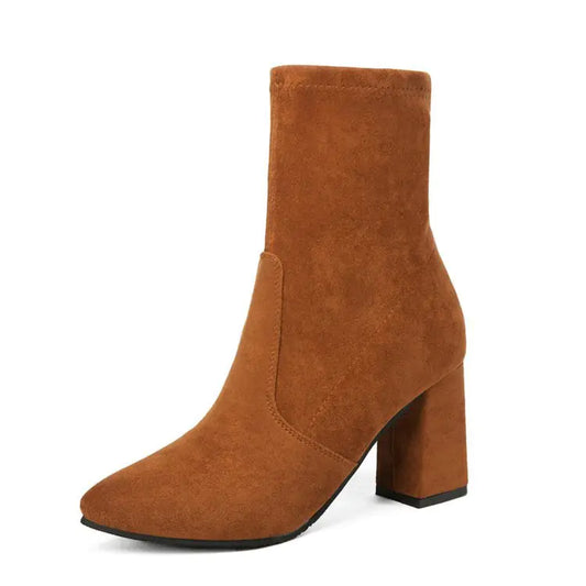 Botas de Tacón Grueso para Mujer