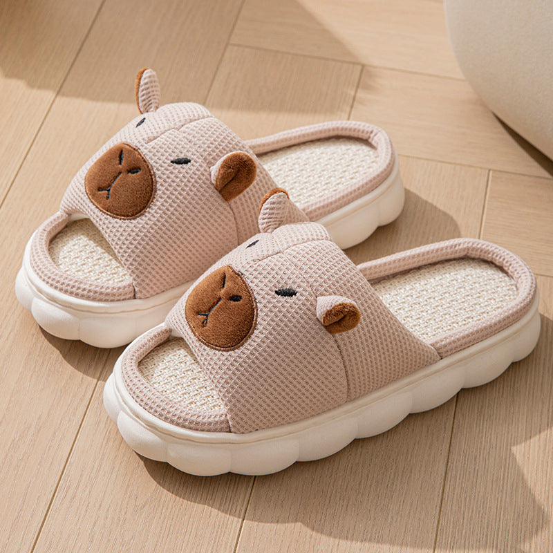Women's Non-Slip Linen Slippers