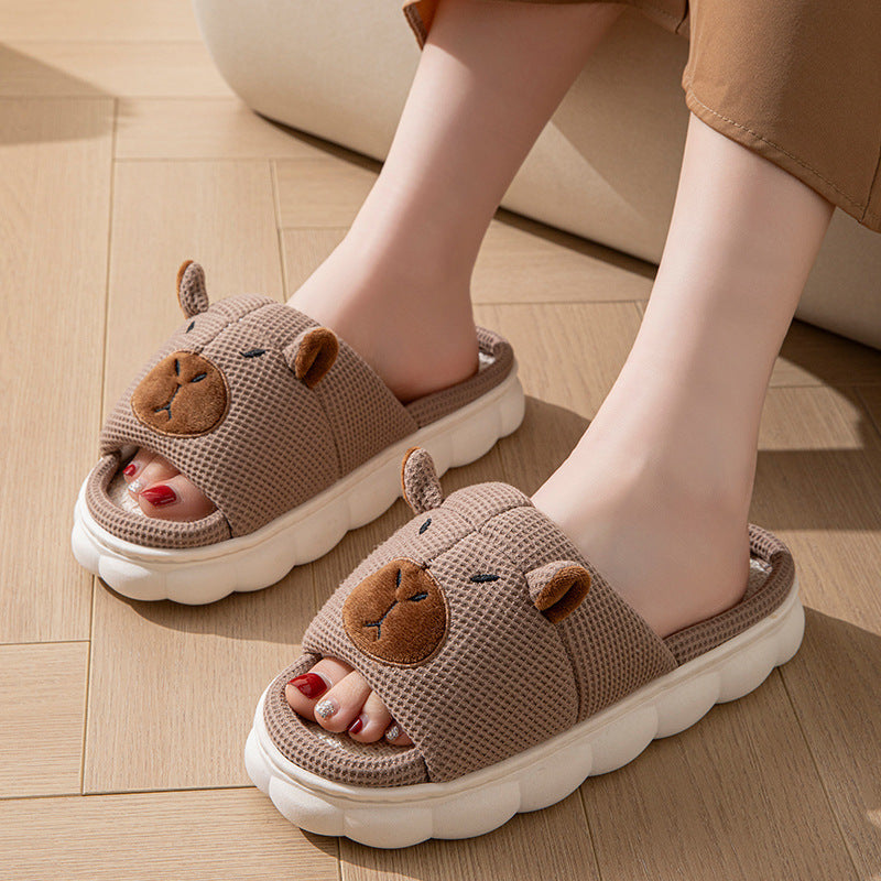 Women's Non-Slip Linen Slippers