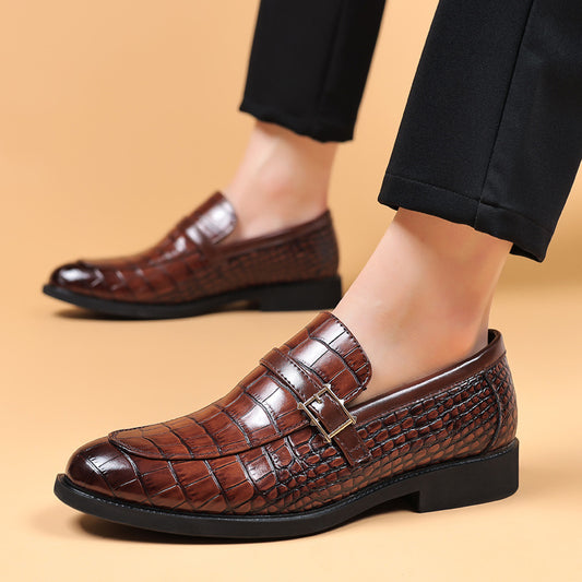 Zapatos para hombre con estampado de cocodrilo