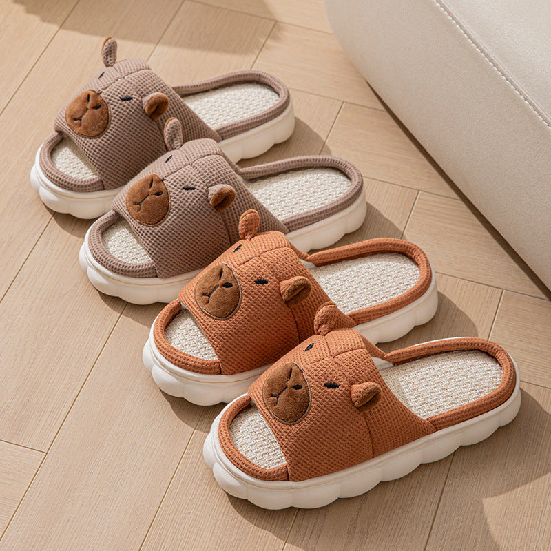 Women's Non-Slip Linen Slippers