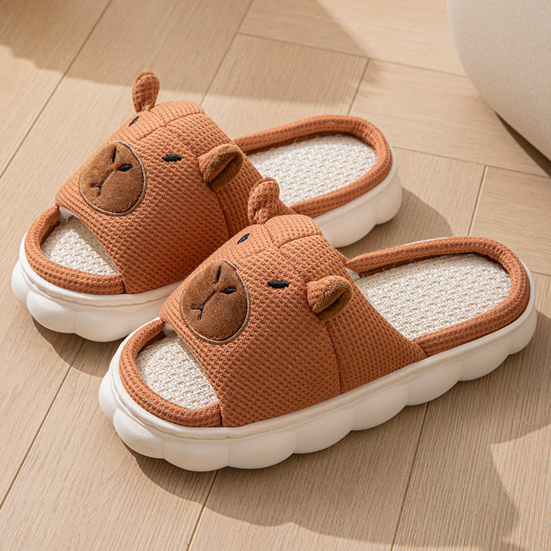 Women's Non-Slip Linen Slippers