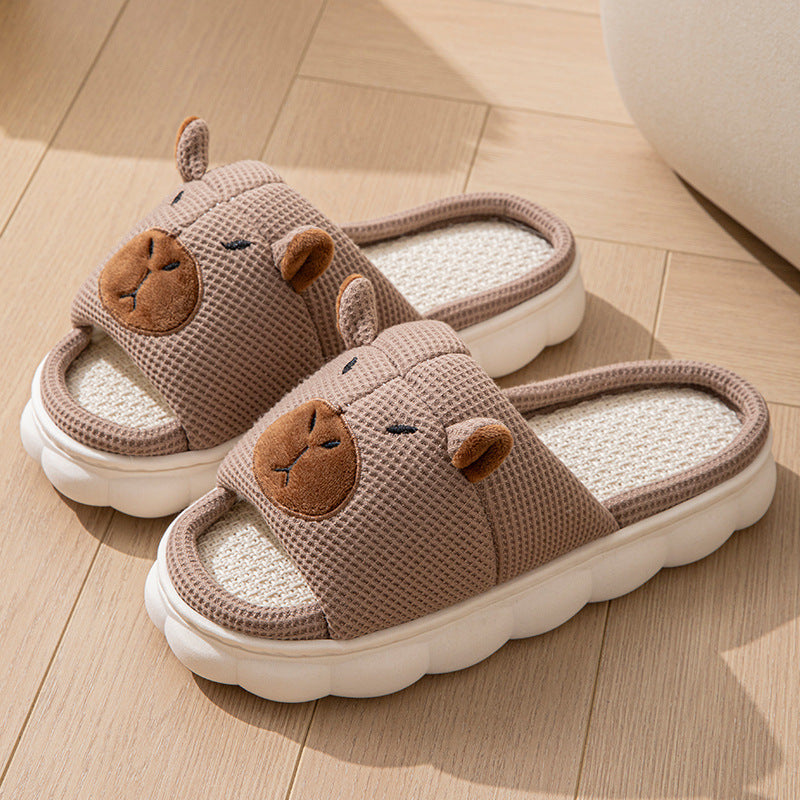 Women's Non-Slip Linen Slippers